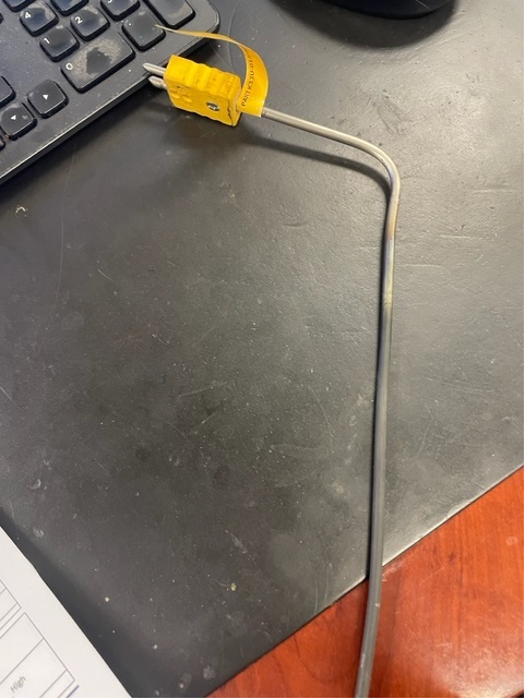 magnesium oxide thermocouple inconel sheath bent and malfunctioning